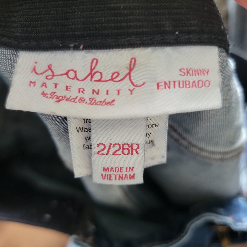 Isabel maternity jeans sz 2